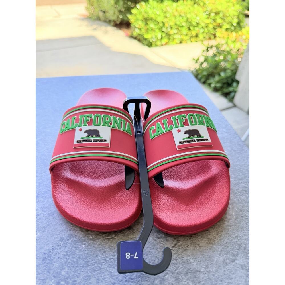 FOCO California Republic Sandal Slides Small 7-8 NWT
